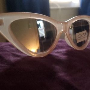 Joe's cateye pink reflective sunglasses